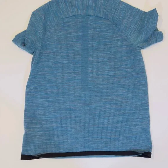 Nike Tech Knit Button Collar Shirt Men’s Medium Blue Blend - Picture 10 of 12